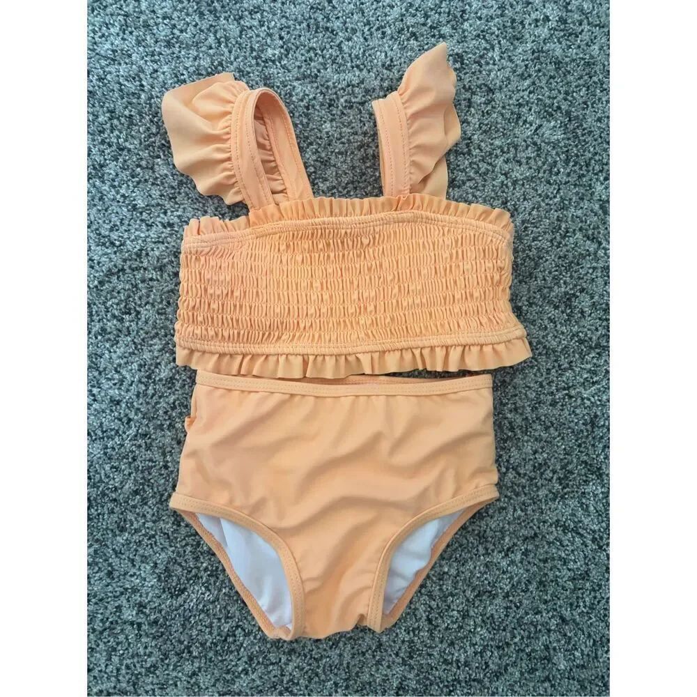 ❤️RuffleButts Baby Girl 2Pc Swimsuit 3T